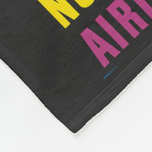 ノースウェスト航空飛んでいるの旅行ポスター フリースブランケット (角)