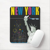 ノースウェスト航空飛んでいるの旅行ポスター マウスパッド (マウス)