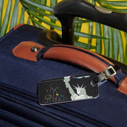 ノースウェスト航空飛んでいるの旅行ポスター ラゲッジタグ (正面インサイチュ3)