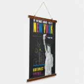 ノースウェスト航空飛んでいるの旅行ポスター 吊り下げ型タペストリー (傾斜あり)