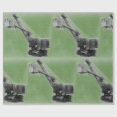 ノースウェスト重機ショベルヴィンテージ ラッピングペーパー (フラット)