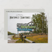ノースウェスト・テリトリーサインへようこそ ポストカード (正面/裏面)