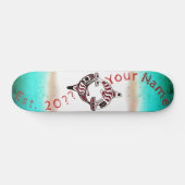 ノースウェパーソナライズされたスト·コースト·デュエル·キラー·ホエール スケートボード (横)