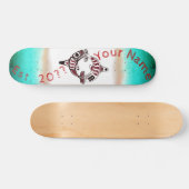 ノースウェパーソナライズされたスト·コースト·デュエル·キラー·ホエール スケートボード (横)