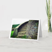 ノースウェールズ州ドルバダルン城の階段 カード (正面)