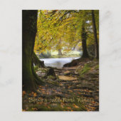 ノースウェールズ州Between-y-coedの秋 ポストカード (正面)