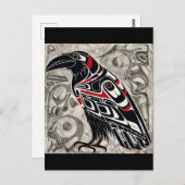 ノースウエスタン・アートスタイル・レイベン ポストカード (正面/裏面)