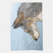 ノースウエスタン・ウルフ キッチンタオル (縦)