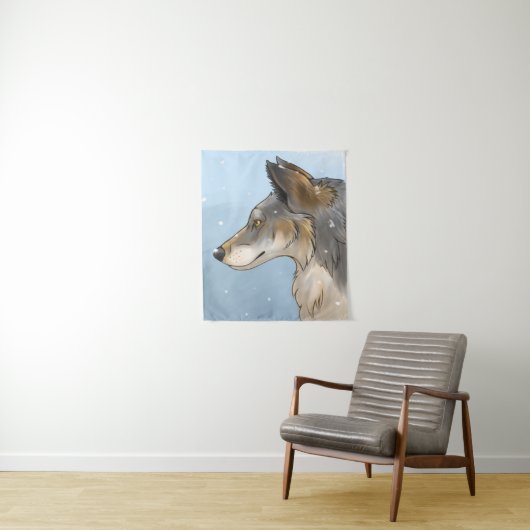 ノースウエスタン・ウルフ タペストリー (インサイチュ)