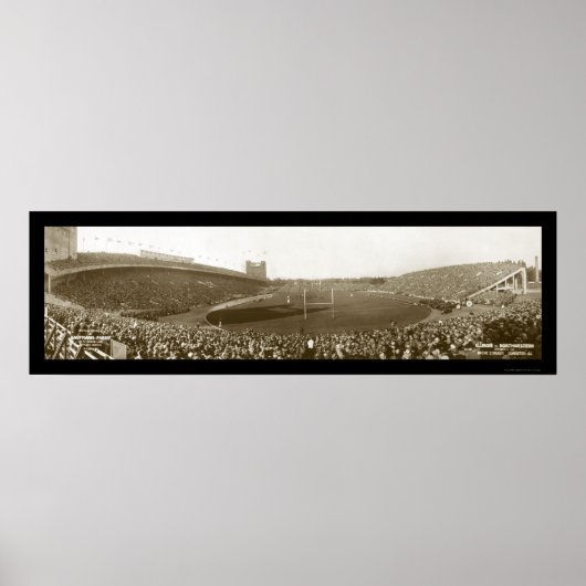 ノースウエスタン・フットボール写真1927 ポスター (正面)