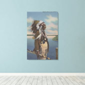 ノースウエストインディアンチーフインフルレガリア キャンバスプリント (インサイチュ (ウッドフロア))