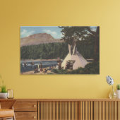 ノースウエストインディアン – ザランドオブスカイブルー キャンバスプリント (インサイチュ (リビング))