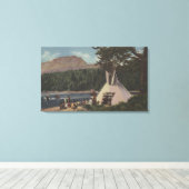 ノースウエストインディアン – ザランドオブスカイブルー キャンバスプリント (インサイチュ (ウッドフロア))