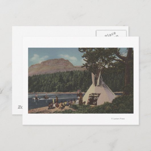 ノースウエストインディアン – ザランドオブスカイブルー ポストカード (正面/裏面)