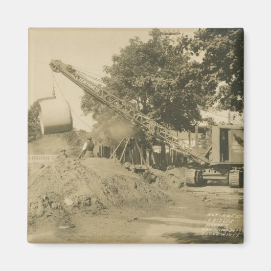 ノースウエストクレーン運転士用ケーブルSHOVEL運転士6 マグネット (正面)