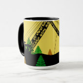 ノースウエストクローラクレーンnトラックファンタジーアート マグカップ (正面左)