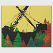 ノースウエストクローラクレーンnトラックファンタジーアート ラッピングペーパー (フラット)