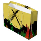 ノースウエストクローラクレーンnトラックファンタジーアート ラージペーパーバッグ (裏面アングル)