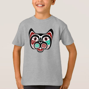 ノースウエストパシフィックコーストレッドホワイトハイダ子猫 Tシャツ