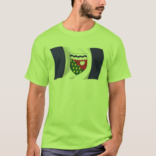 ノースウエスト準州の旗のシャツ Tシャツ (正面)