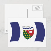 ノースウエスト準州旗はがき ポストカード (正面/裏面)