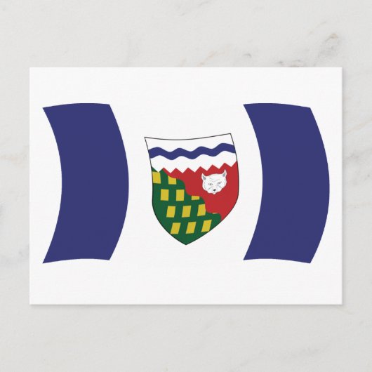 ノースウエスト準州旗はがき ポストカード (正面)