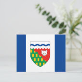 ノースウエスト準州旗 ポストカード (スタンド正面)