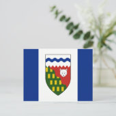 ノースウエスト準州旗 ポストカード (スタンド正面)