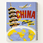 ノースウエスト・オリエント航空の旅行ポスター ノートブック (裏面)