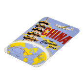 ノースウエスト・オリエント航空の旅行ポスター マグネット (左側)