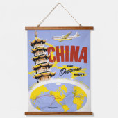 ノースウエスト・オリエント航空の旅行ポスター 吊り下げ型タペストリー (正面)