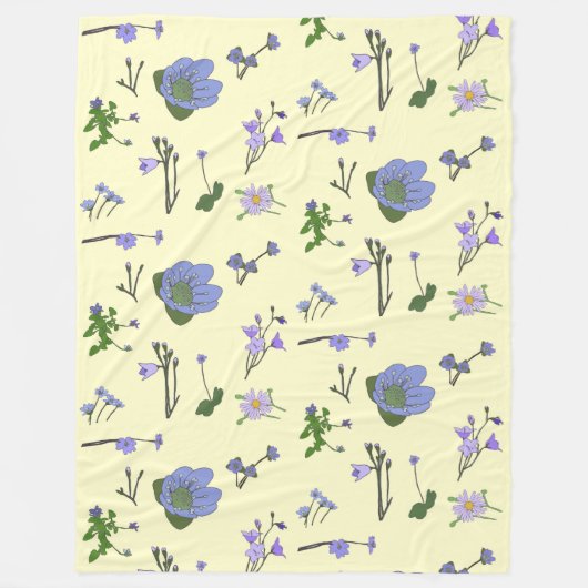 ノースウッズナチュラルパープルフリースブランケット フリースブランケット (正面)