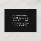 ノースウッズリトルブラックベアキュブビジネスカード 名刺 (裏面)