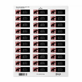 ノースウッ素朴ドブラックベアーシルエットOn Plaid ラベル (フルシート)