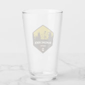 ノースカぶら下がったロライナのロック州パーク タンブラーグラス (裏面)