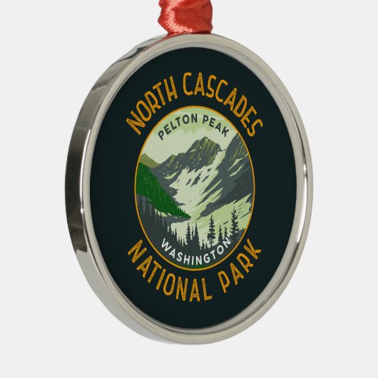 ノースカスカズズナショナルパークレトロアー動揺してト メタルオーナメント (右)