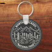 ノースカスカズズナショナルパークワシントンモノライン キーホルダー (正面)