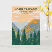 ノースカスカズズナショナルパークワシントンヴィンテージ カード (黄色い花)