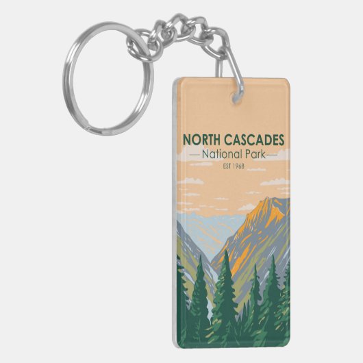 ノースカスカズズナショナルパークワシントンヴィンテージ キーホルダー (正面左)