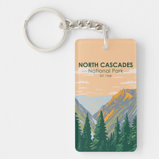 ノースカスカズズナショナルパークワシントンヴィンテージ キーホルダー (正面)