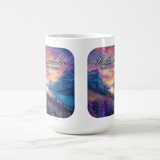 ノースカスカズズナショナルパークワシントンヴィンテージ コーヒーマグカップ (中央)