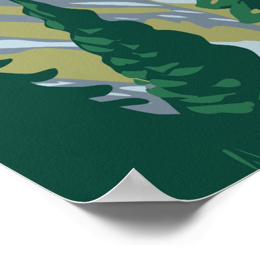 ノースカスカズズナショナルパークワシントンヴィンテージ ポスター (角)