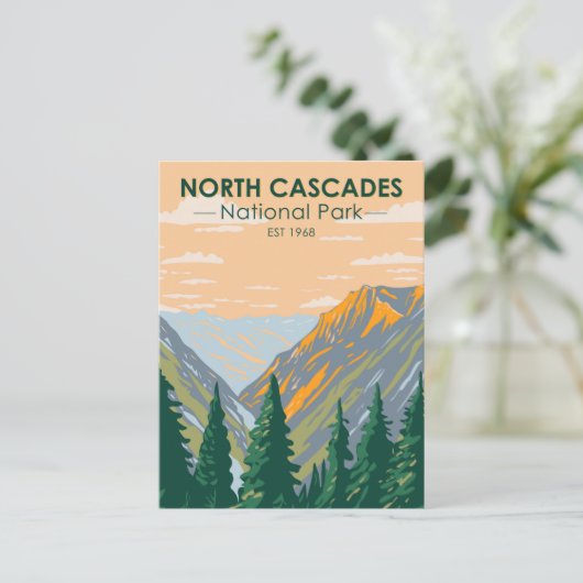 ノースカスカズズナショナルパークワシントンヴィンテージ ポストカード (スタンド正面)