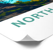 ノースカスカズズワシントントラベルプリント ポスター (角)