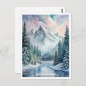 ノースカスカズナショナルパークウォーターカラー絵画ズ ポストカード (正面/裏面)