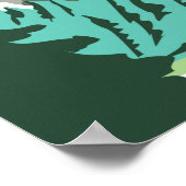 ノースカスカズナショナルパークゴードマウンテンレトロ ポスター (角)