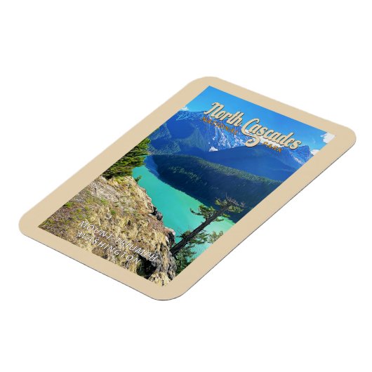 ノースカスカズナショナルパークワシントンウォーターカラー マグネット (左側)