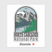 ノースカスカズナショナルパーク山勝利レトロ シール (シート)