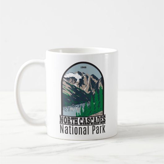 ノースカスカズナショナルパーク山勝利ヴィンテージ コーヒーマグカップ (左)