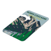 ノースカスカズナショナルパーク山勝利ヴィンテージ マグネット (左側)